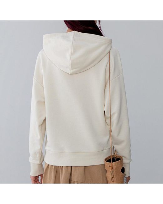 PUMA White (Wmns) Logo Floral Graphic Hoodie