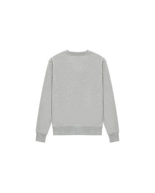 New Balance Gray Essentials Stacked Logo French Terry Crewneck Asia Sizing 'Athletic' for men