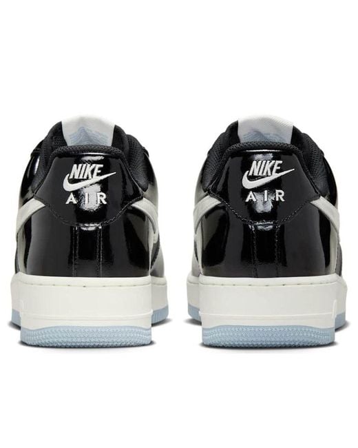 Nike Black Air Force 1 Low Iron Patent' for men