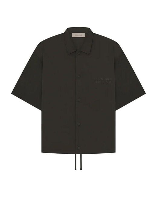 Fear Of God Black Drop2 Ss23 Short-Sleeve Nylon Shirt 'Off- for men