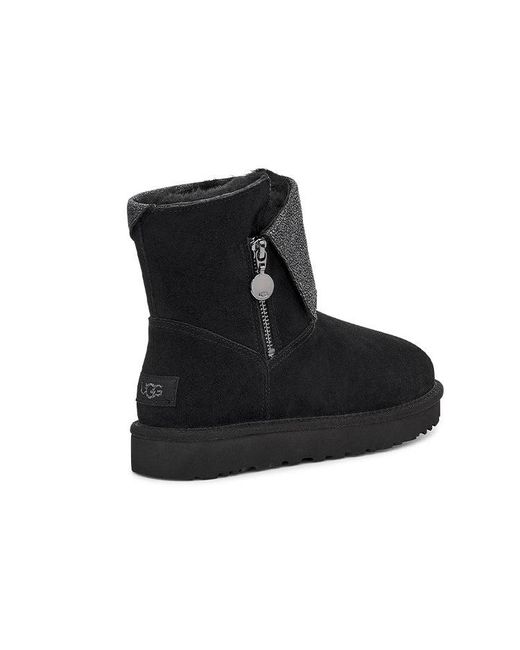Ugg Black (Wmns) Classic Caviar Mini Fleece Lined