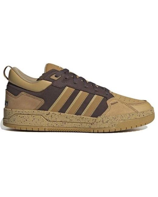 Adidas Brown Neo 100Db Sportswear Shoes 'Khaki Dark' for men