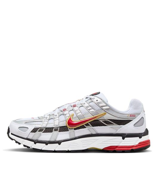 Nike White P-6000 'Platinum Varsity' for men