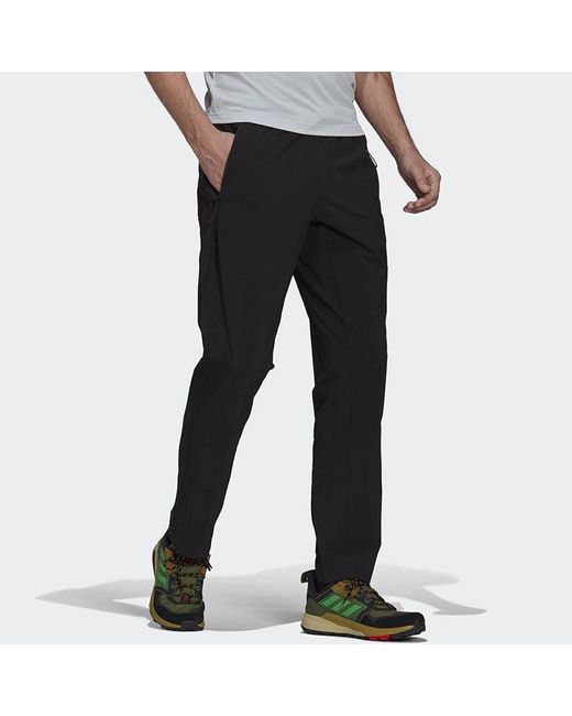 Adidas Black Logo Loose Lacing Sports Pants for men