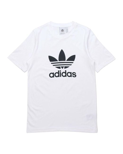 Adidas White Originals Adicolor Classics Trefoil Tee for men