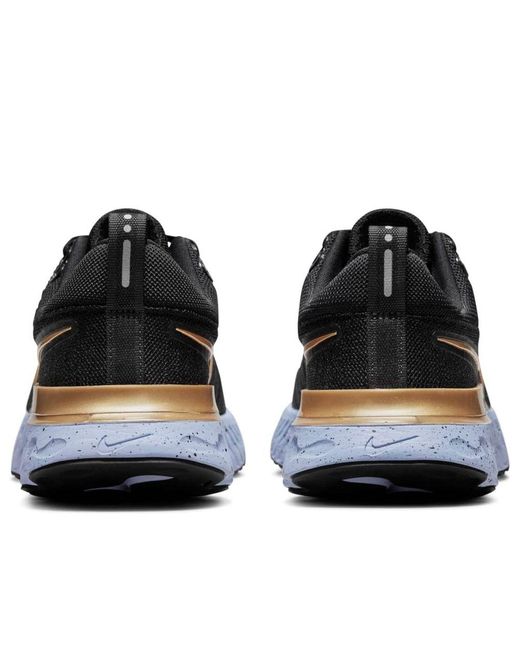 Nike Black (Wmns) React Infinity Run Flyknit 2 Metallic'