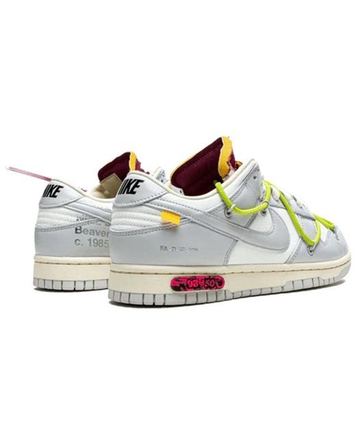 Nike Blue X Off- Dunk Low 'Lot 08 Of 50' for men