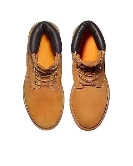 Timberland Brown Premium 6 Inch Waterproof Boot 'Wheat Nubuck' for men