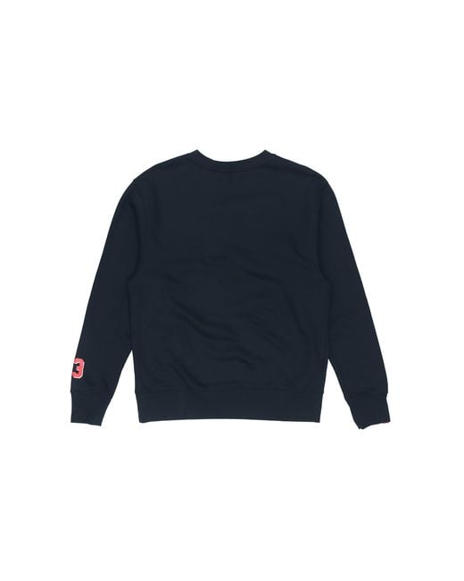 Nike Blue Athleisure Casual Sports Round Neck Pullover for men