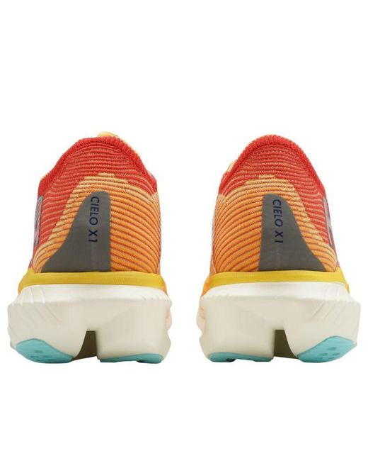 Hoka One One Orange Cielo X1 'Cerise Solar Flare' for men