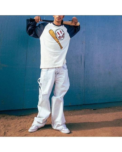 Drew House Blue Play Ball Baseball T-Shirt for men
