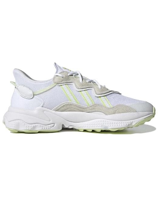 Adidas White (Wmns) Ozweego Shoes 'Cloud Almost Lime'