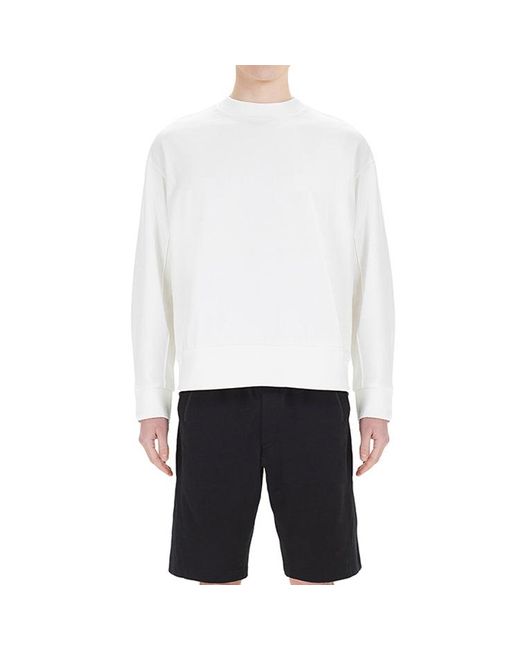 Adidas White Y-3 Signature Logo Sweatshirt for men