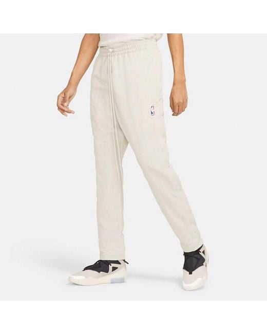 Nike Natural X Fear Of God X Nba Crossover Side Solid Color Sports Pants for men