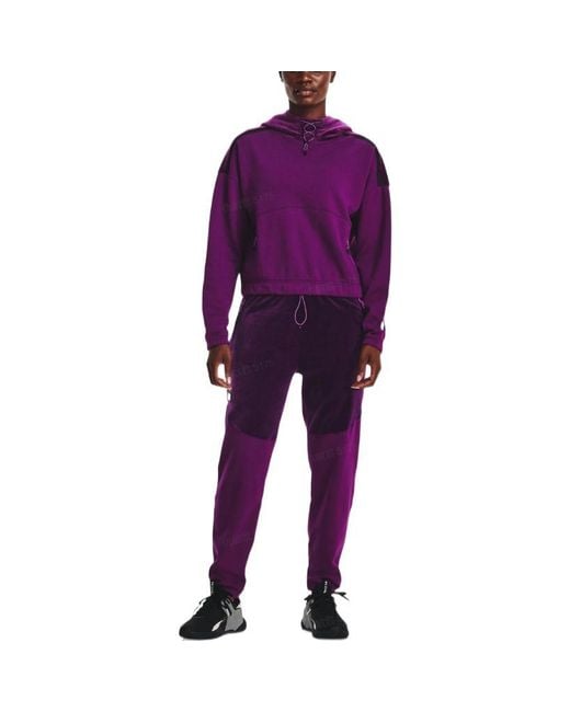 Under Armour Purple Ladies Journey Fleece Hoodie