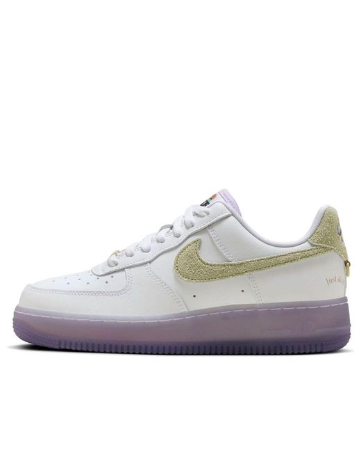Nike White (Wmns) Air Force 1 '07 Lx Grape'