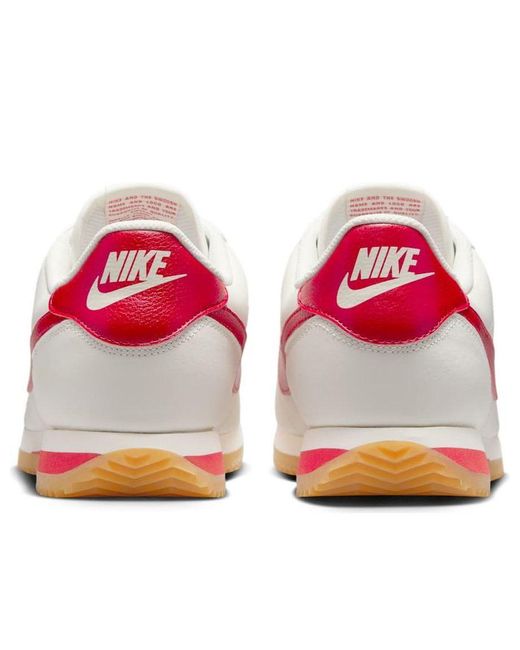 Nike Red Cortez Leather 'Sail University Gum' for men