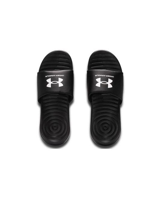 Under Armour Black Ansa Fixed Slide for men