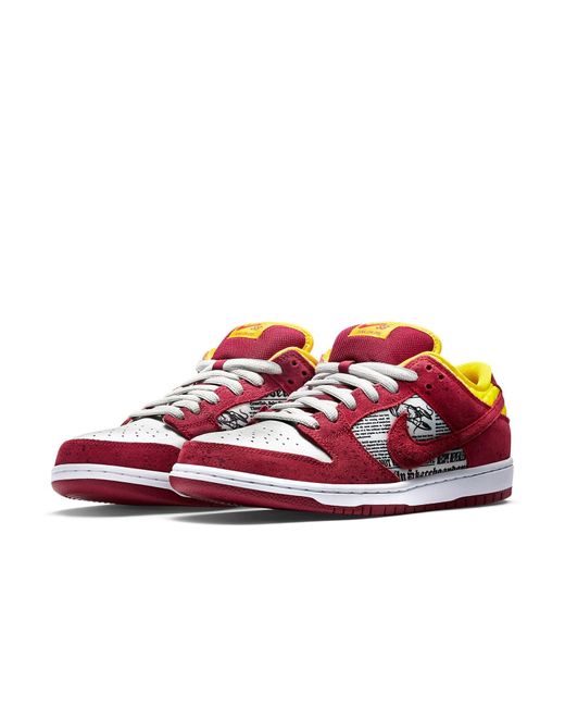 Nike Red Sb Dunk Low Premium Qs 'Crawfish' for men