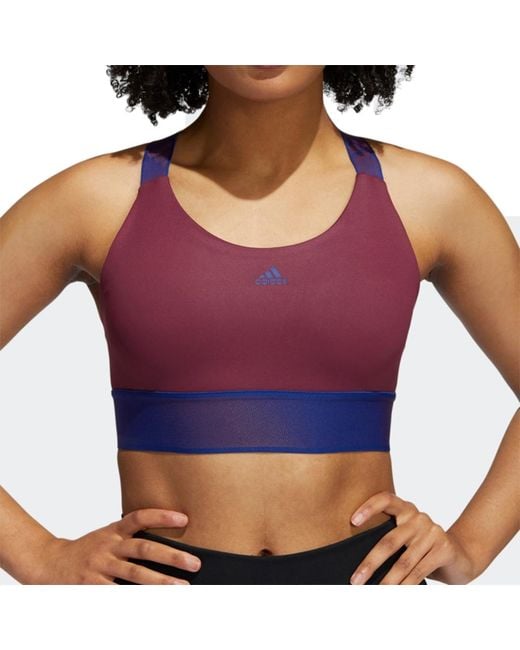 Adidas Blue (Wmns) Believe This Medium-Support Workout Bra