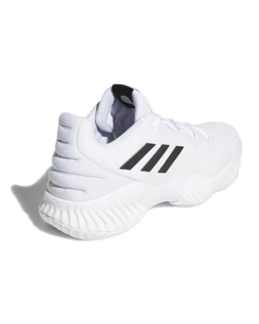 Adidas White Pro Bounce 2018 Low 'Crystal' for men