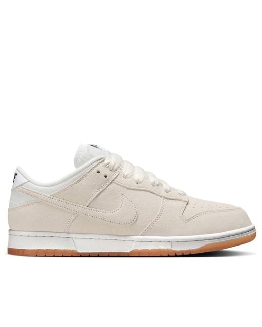 Nike White Sb Dunk Low Pro B 'Pale Ivory' for men