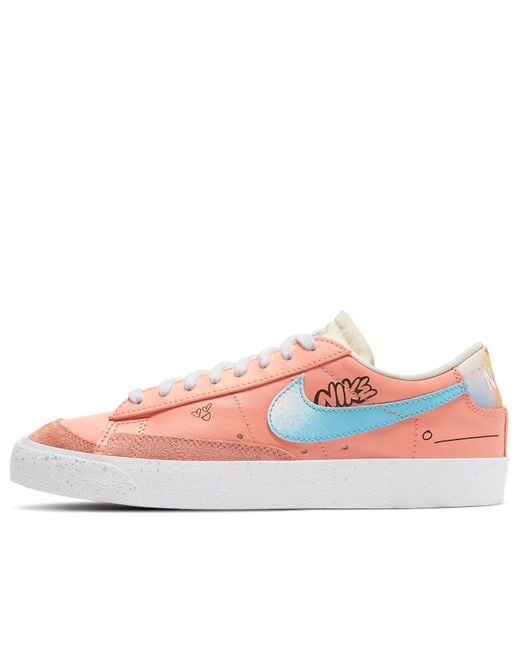 Nike Pink (Wmns) Blazer Low '77 Doodle Yuanyang Swoosh For