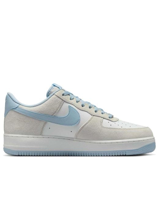 Nike Blue Air Force 1 '07 Lv8 'Light Bone Light Armory' for men