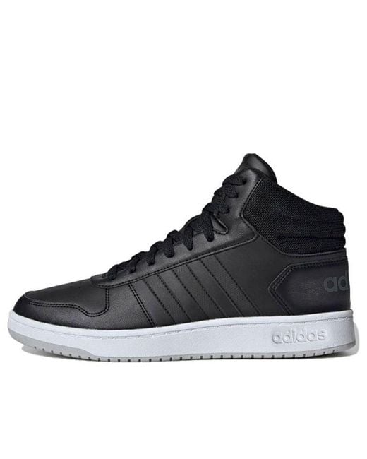 Adidas Black Hoops 2.0 Mid for men