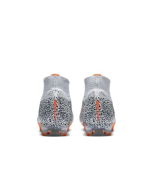 Nike White Cr7 X Mercurial Superfly 7 Elite Fg 'Safari' for men