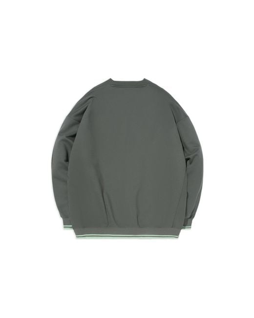 Li-ning Gray Stylish Loose Round Neck Pullover for men
