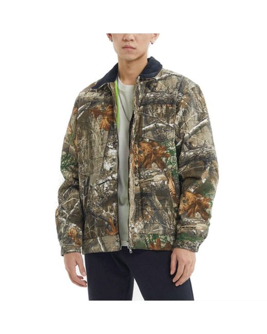 Converse Gray Casual Stand Collar Jacket for men