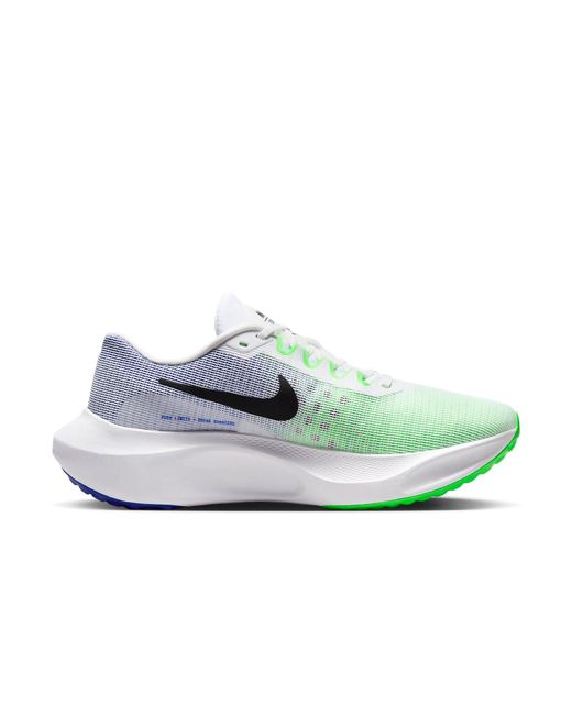 Nike White Zoom Fly 5 Road Running Shoes for men