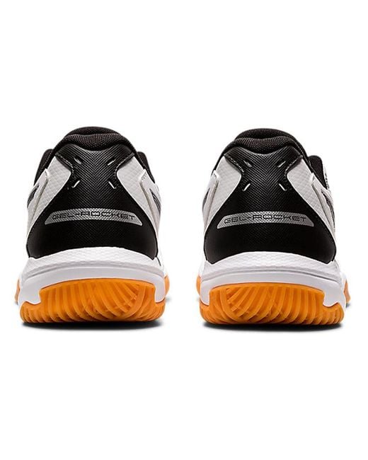 Asics White Gel-rocket 10 Indoor Sport Shoes
