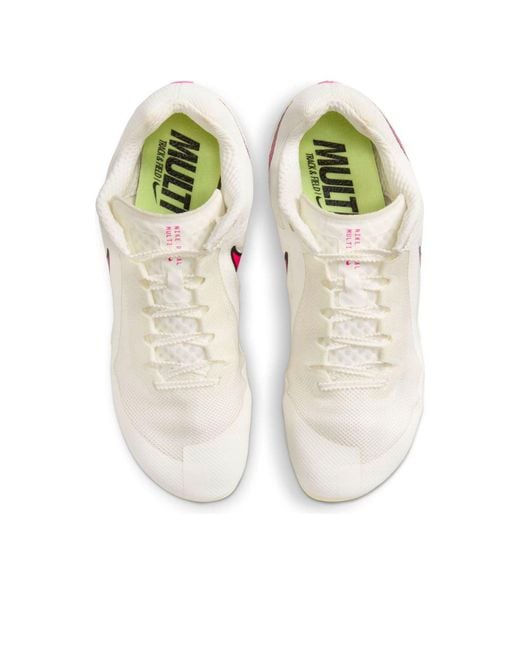 Nike White Air Zoom Rival Multi Spikes 'Sail Light Lemon Twist' for men