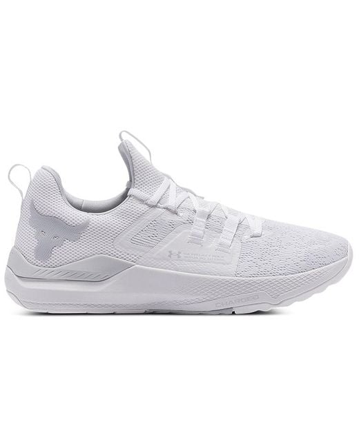 Under Armour White Project Rock Bsr for men
