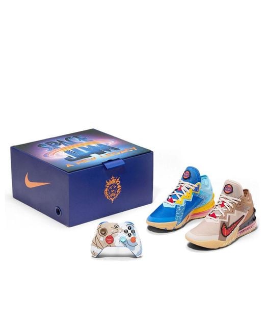 Nike Blue Xbox X Space Jam X Lebron 18 Low 'Wile E. X Roadrunner' Special Box for men
