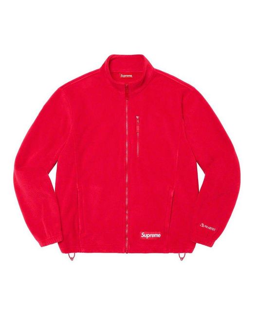 Supreme Red X Polartec Zip Jacket for men