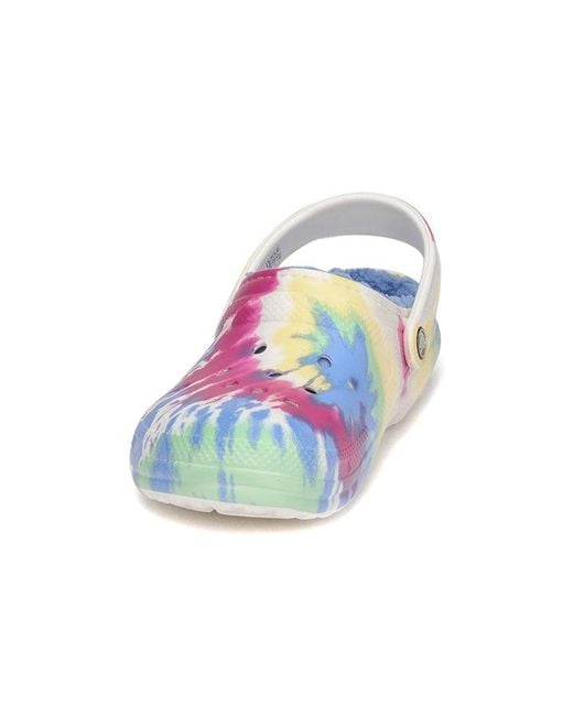 CROCSTM Blue Classic Clog Tie Dye Multi for men