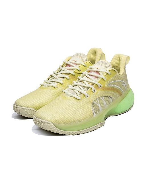 Anta Yellow A-Shock Basketball Shoes 'Solar' for men