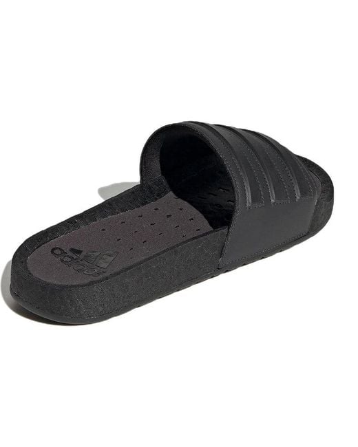 Adidas Black Adilette Boost Slide 'Carbon Core'