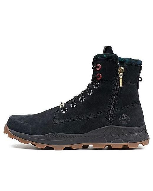 Timberland Brooklyn Side Zip Boots Nubuck in Black for Men Lyst UK