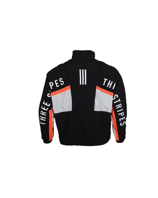Adidas Blue Zipper Stand Collar Woven Jacket for men