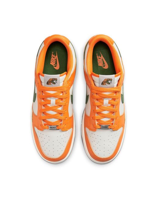 Nike Orange X Florida A&M University Dunk Low 'Rattlers' for men