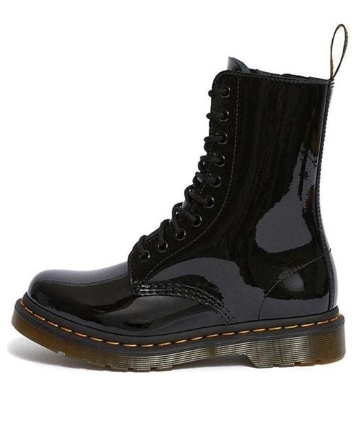Dr. Martens Black (Wmns) 1490 Patent Lamper Boots