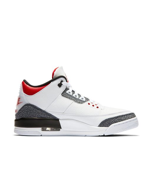 Nike White 3 Retro Denim Se 'Fire' for men