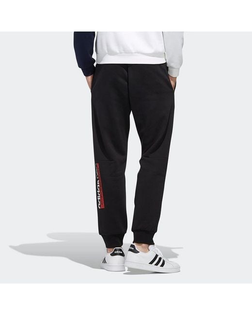 Adidas Black Neo M Ut Tp 2 Knit Bundle Feet Sports Pants for men