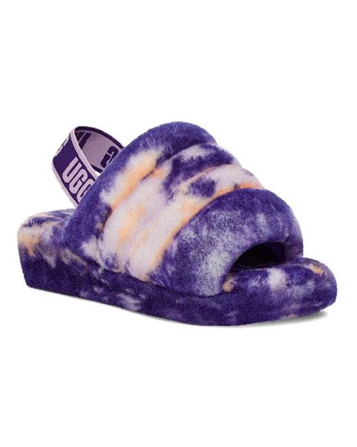 Ugg Purple (Wmns) Fluff Yeah Slide Marble Night'