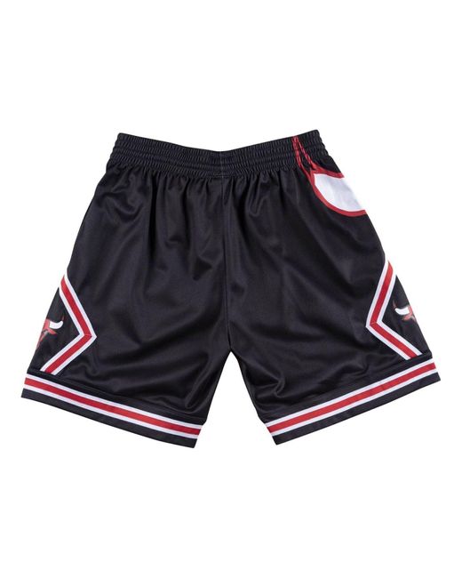 Mitchell & Ness Blue X Nba Chicago Bulls 1997-98 Big Face Shorts for men