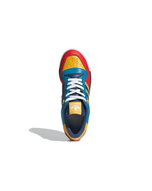 Adidas Blue X Human Made Rivalry Low 'Scarlet Aqua' for men